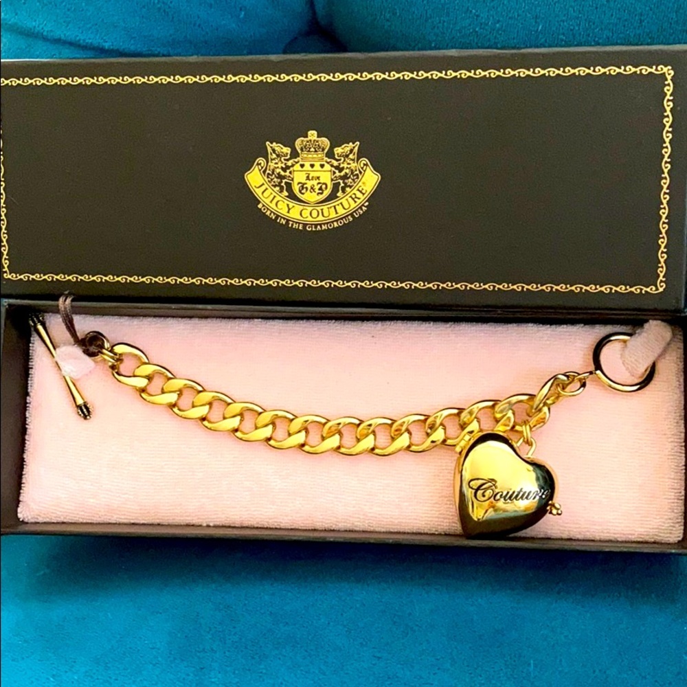 Juicy Couture charm bracelet & lip gloss